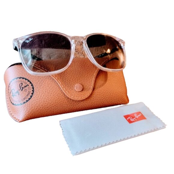 NEW · Ray-Ban Sunglasses · Polished · Gradient Grey · Square · RB4387 · Classic main image 11